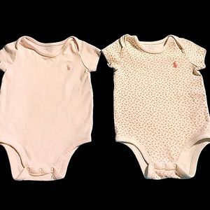 Ralph Lauren Polo 2 Pieces!!Baby Girl Bodysuits 6M